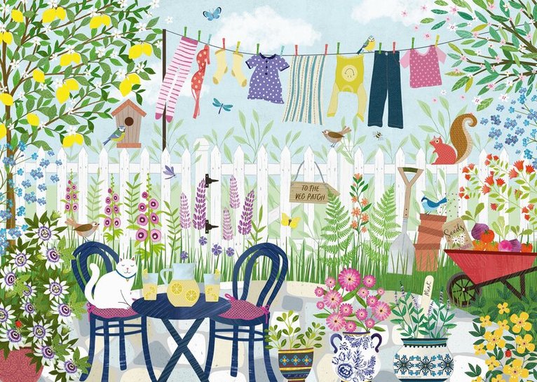 Erwachsenenpuzzle 1000 Teile - Sommergarten, Övrigt