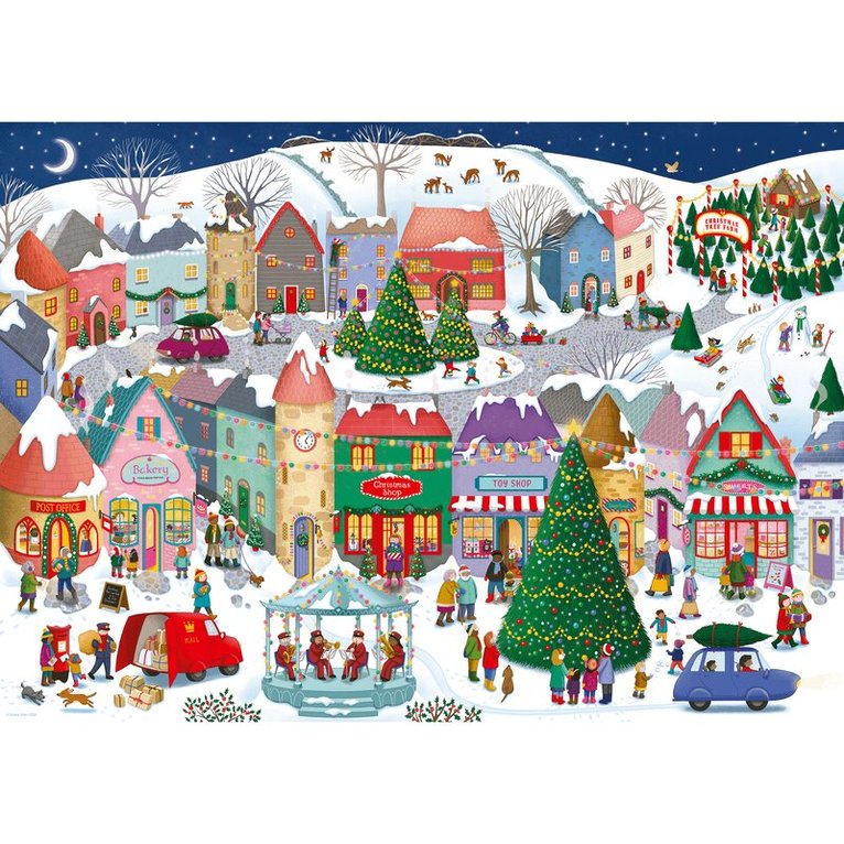 Pussel 1000 bitar Christmas Town, Övrigt