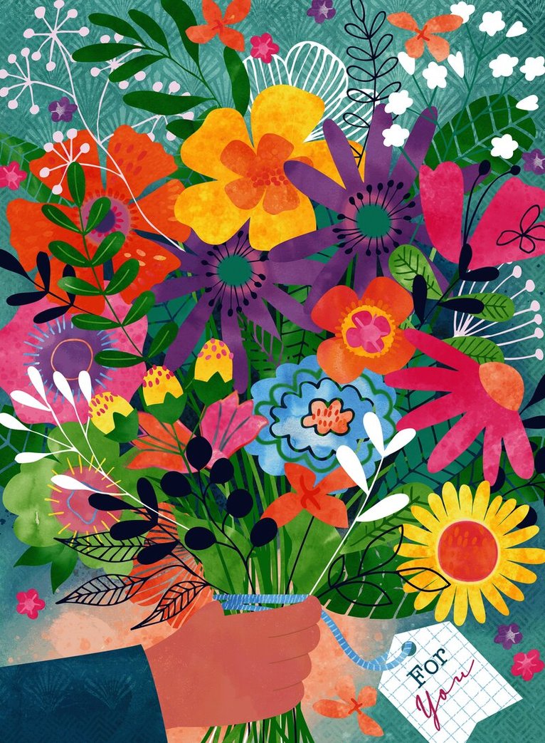 Pussel 500 bitar Flowers for you, Övrigt