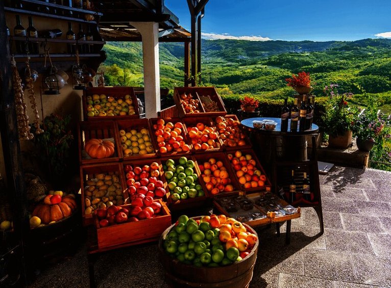 Pussel 500 bitar Fruit Market, Croatia, Övrigt