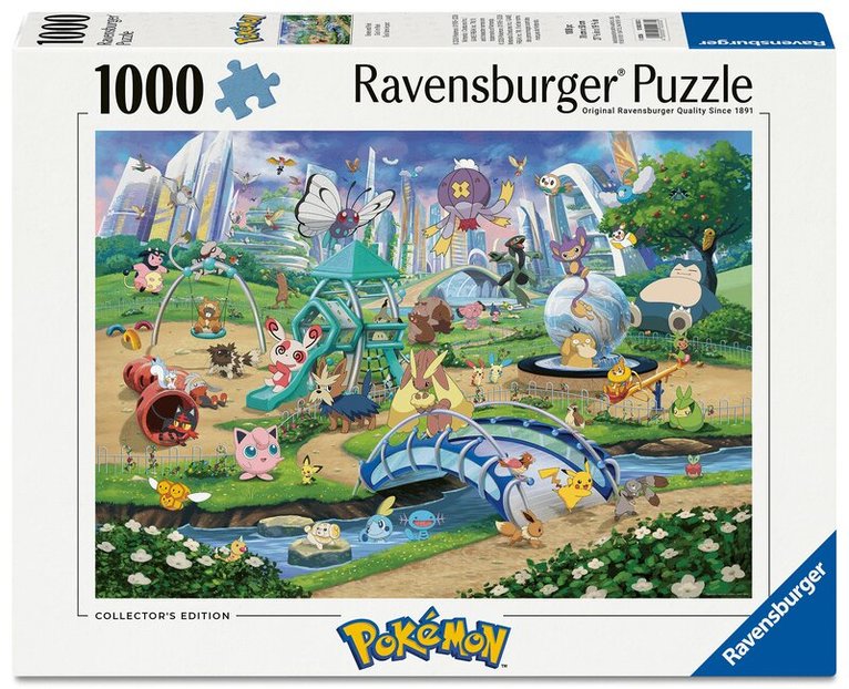 Erwachsenenpuzzle 1000 Teile - Pokémon - Eevee and Park, Övrigt