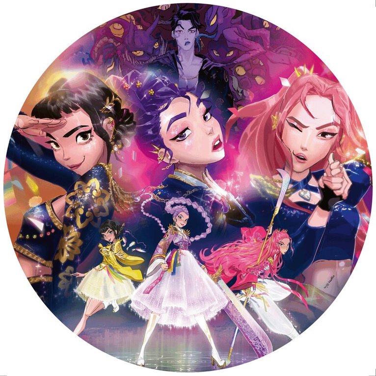 Pussel 500 bitar K-Pop Demon Hunters circle, Övrigt