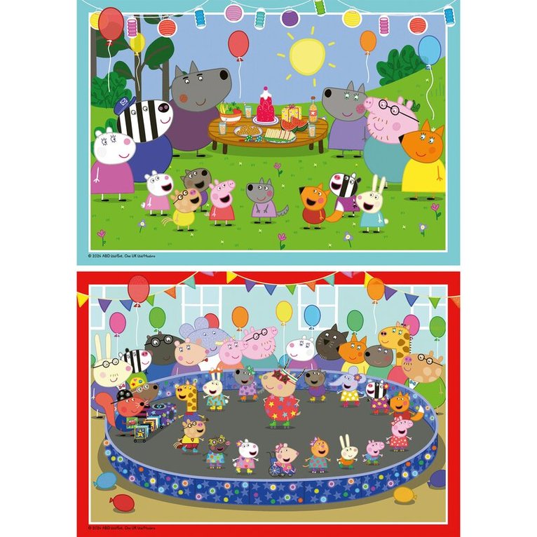 Pussel 2x24 bitar Peppa Pig It's Party Time!, Övrigt