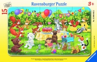 Pussel 15 bitar Animal Birthday Party