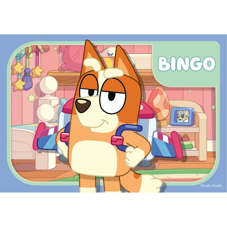 Pussel 2/3/4/5 bitar Bluey My First Puzzles 4 in a box, Övrigt