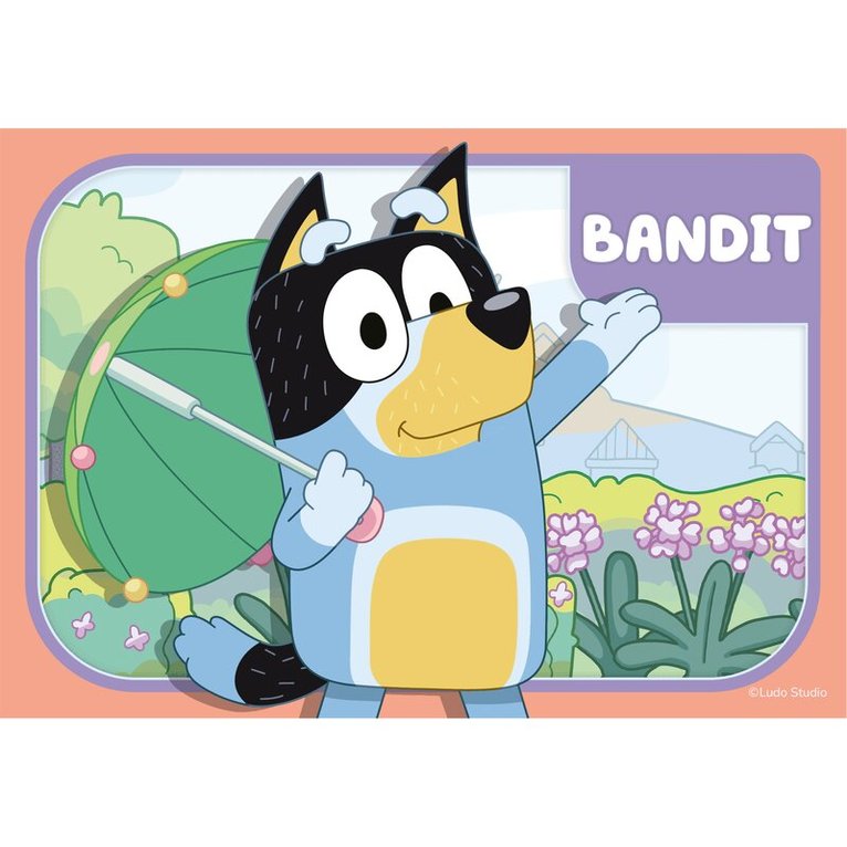 Pussel 2/3/4/5 bitar Bluey My First Puzzles 4 in a box, Övrigt