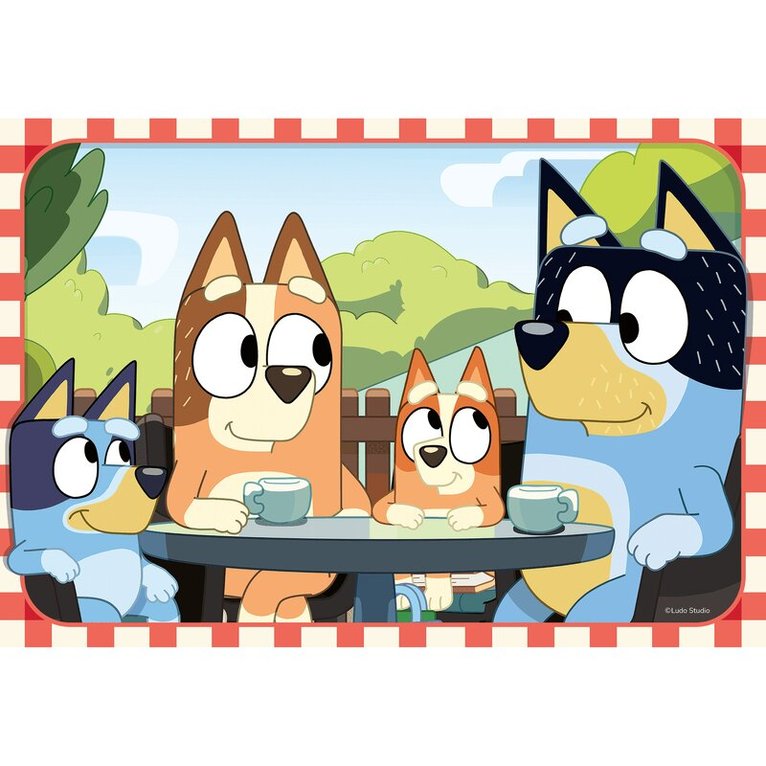 Pussel 2x12 bitar Bluey Family Time, Övrigt