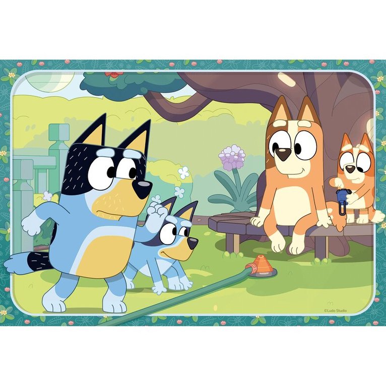 Pussel 2x12 bitar Bluey Family Time, Övrigt