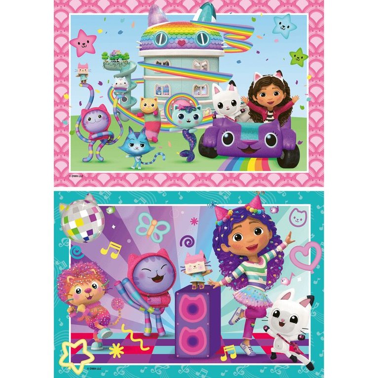 Pussel 2x24 bitar Gabby's Dollhouse, Övrigt