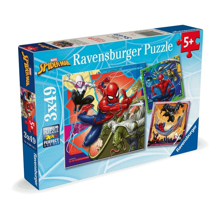 Pussel 3x49 bitar Marvel Spider Man, Övrigt