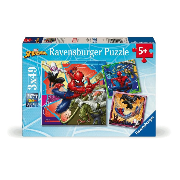 Pussel 3x49 bitar Marvel Spider Man, Övrigt