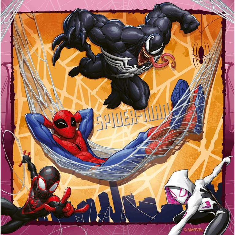 Pussel 3x49 bitar Marvel Spider Man, Övrigt