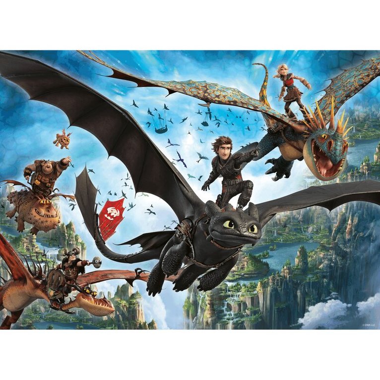 Pussel 150 bitar Dragons & Heroes, Övrigt
