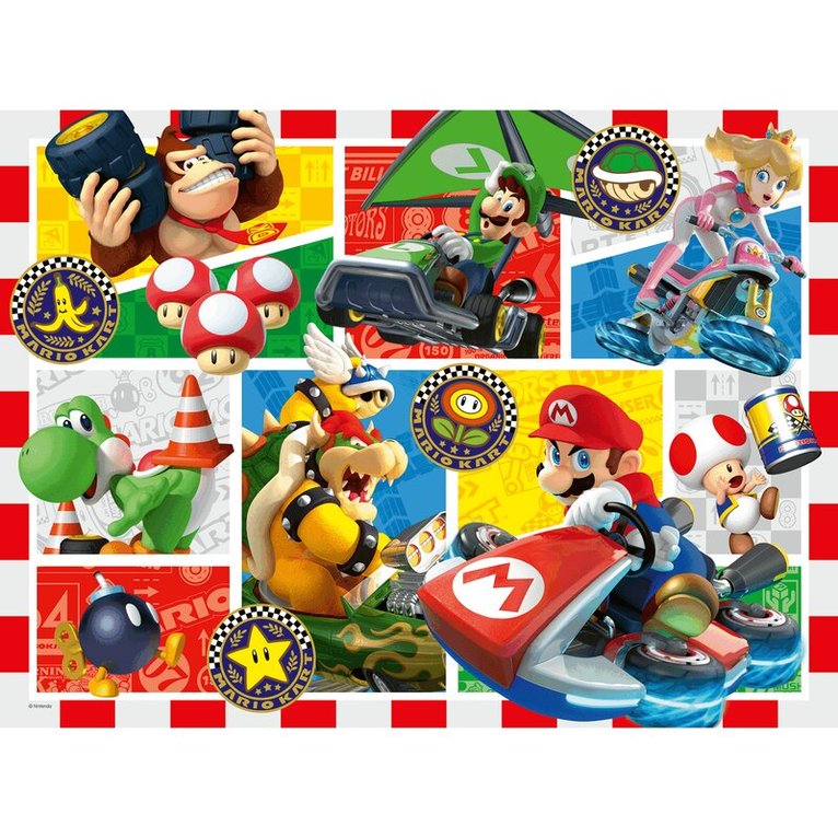 Pussel 150 bitar XXL Mario Kart, Övrigt