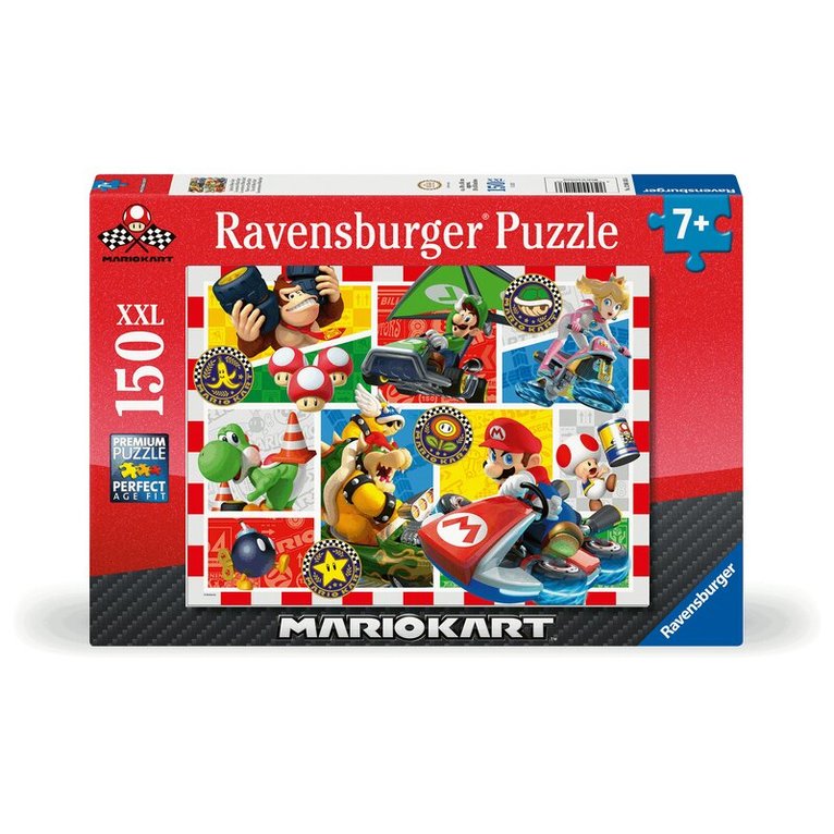 Pussel 150 bitar XXL Mario Kart, Övrigt
