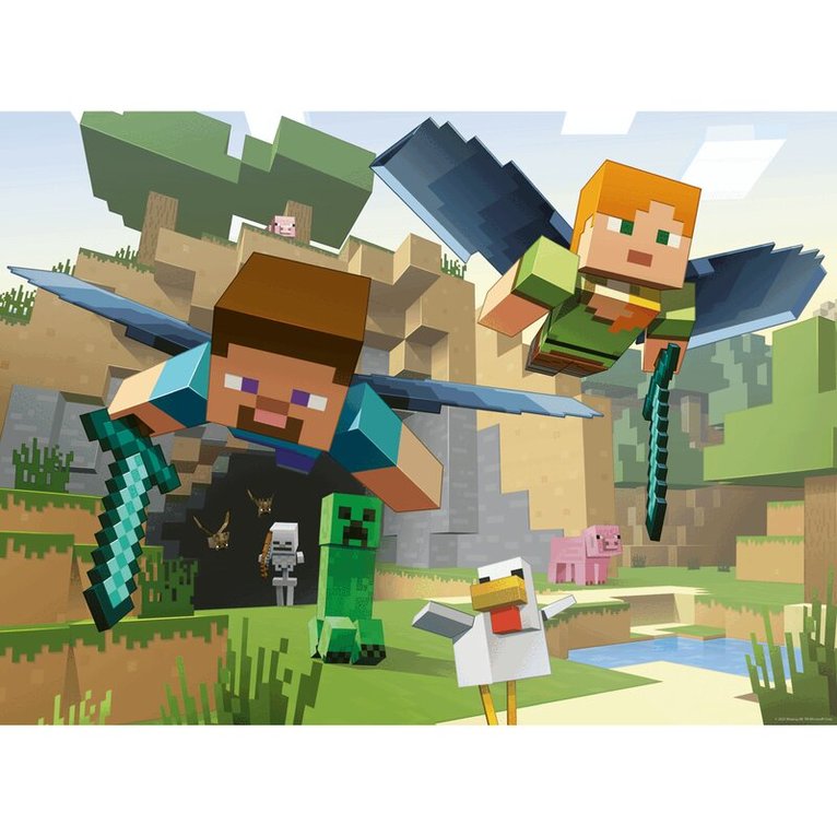 Pussel 200 XXL bitar Minecraft, Övrigt