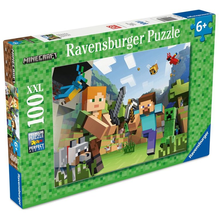 Pussel 100 XXL bitar Minecraft, Övrigt