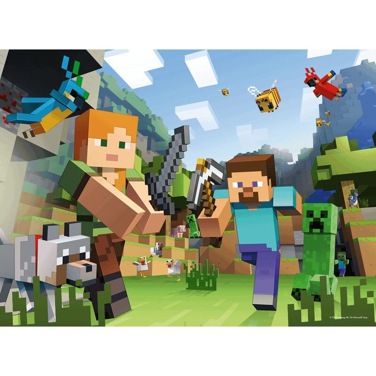 Pussel 100 XXL bitar Minecraft, Övrigt