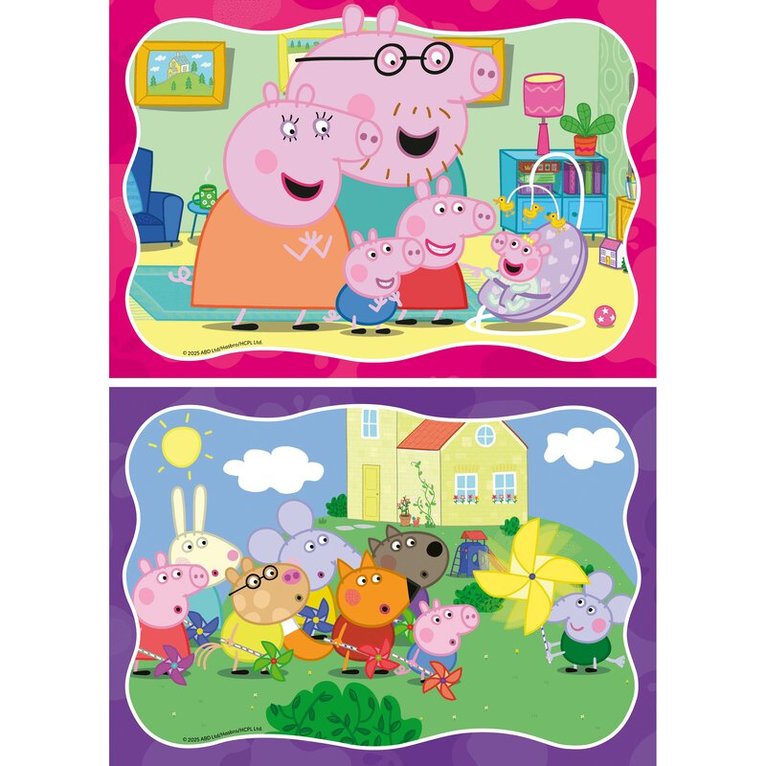 Pussel 2x24 XXL bitar Peppa Pig, Övrigt