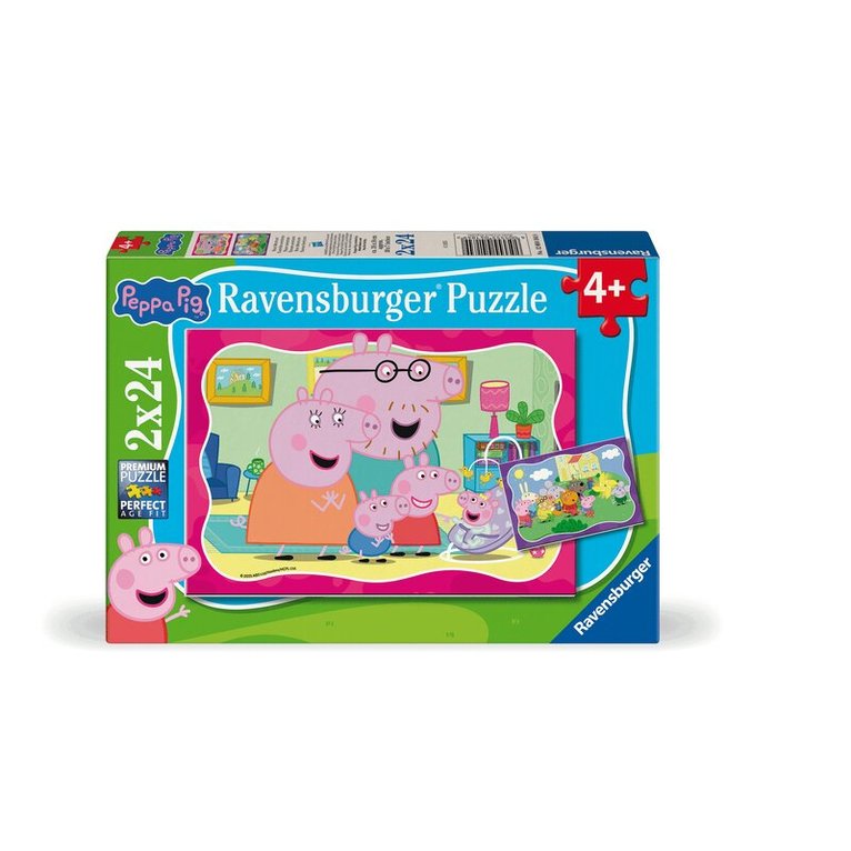 Pussel 2x24 XXL bitar Peppa Pig, Övrigt