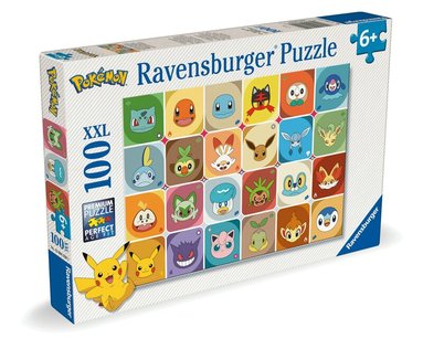 Pussel 100 bitar XXL - Pokémon Multicharacter, Övrigt