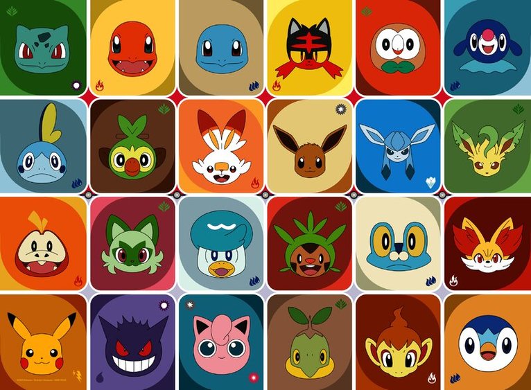 Pussel 100 bitar XXL - Pokémon Multicharacter, Övrigt