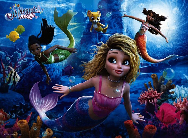 Pussel 200 bitar XXL Mermaid Magic, Övrigt