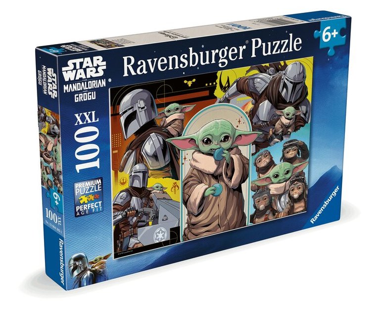 Kinderpuzzle 100 XXL Teile - Star Wars The Mandalorian - The Mandalorian & Grogu, Övrigt