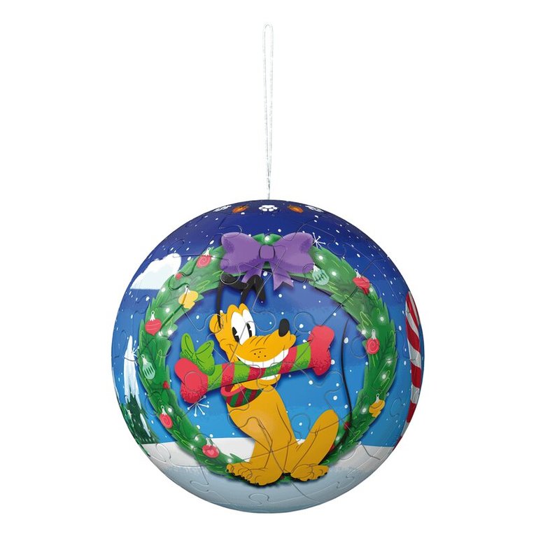 Pussel 4x54 bitar 3D julkulor - Disney, Övrigt