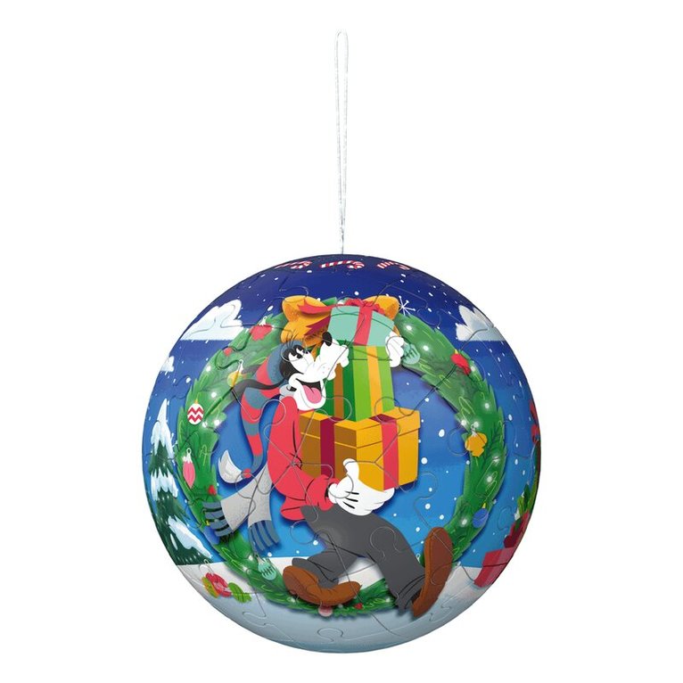 Pussel 4x54 bitar 3D julkulor - Disney, Övrigt