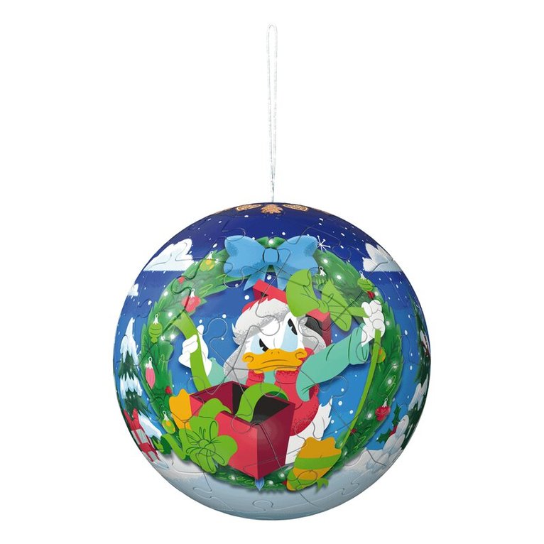 Pussel 4x54 bitar 3D julkulor - Disney, Övrigt
