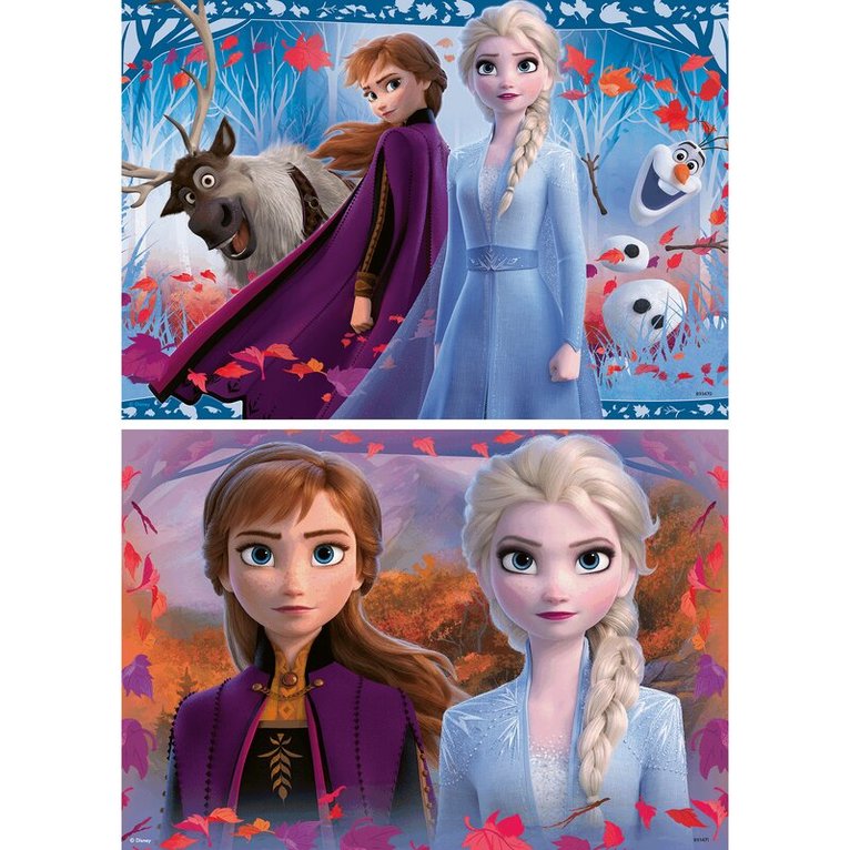 Pussel 2x12 bitar Frozen 2 Journey Into The Unknown, Övrigt