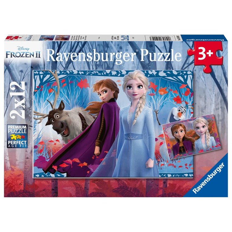 Pussel 2x12 bitar Frozen 2 Journey Into The Unknown, Övrigt