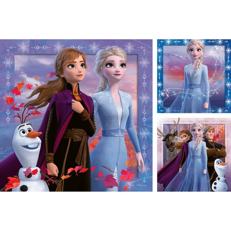 Pussel 3x49 bitar Frozen 2 The Journey Starts, Övrigt