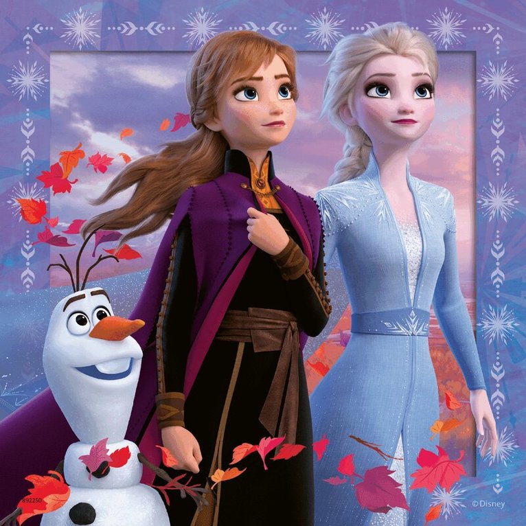 Pussel 3x49 bitar Frozen 2 The Journey Starts, Övrigt