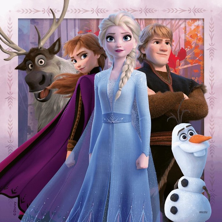 Pussel 3x49 bitar Frozen 2 The Journey Starts, Övrigt
