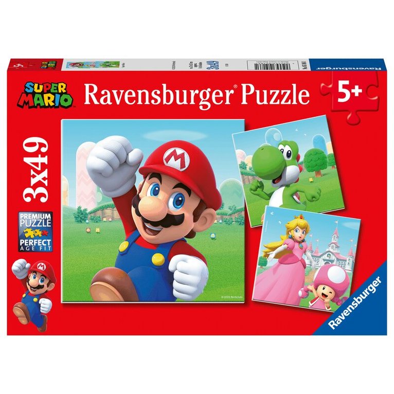 Pussel 3x49 bitar Super Mario, Övrigt