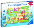 Pussel 2x12 bitar My Dino Friends