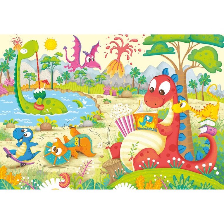 Pussel 2x12 bitar My Dino Friends, Övrigt