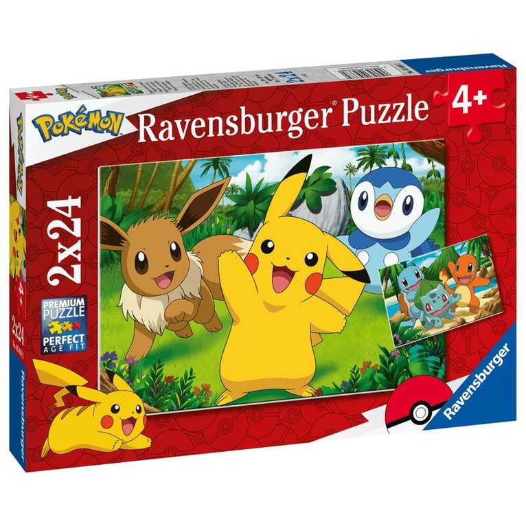Pussel 2x24 bitar Pikachu and pals, Övrigt