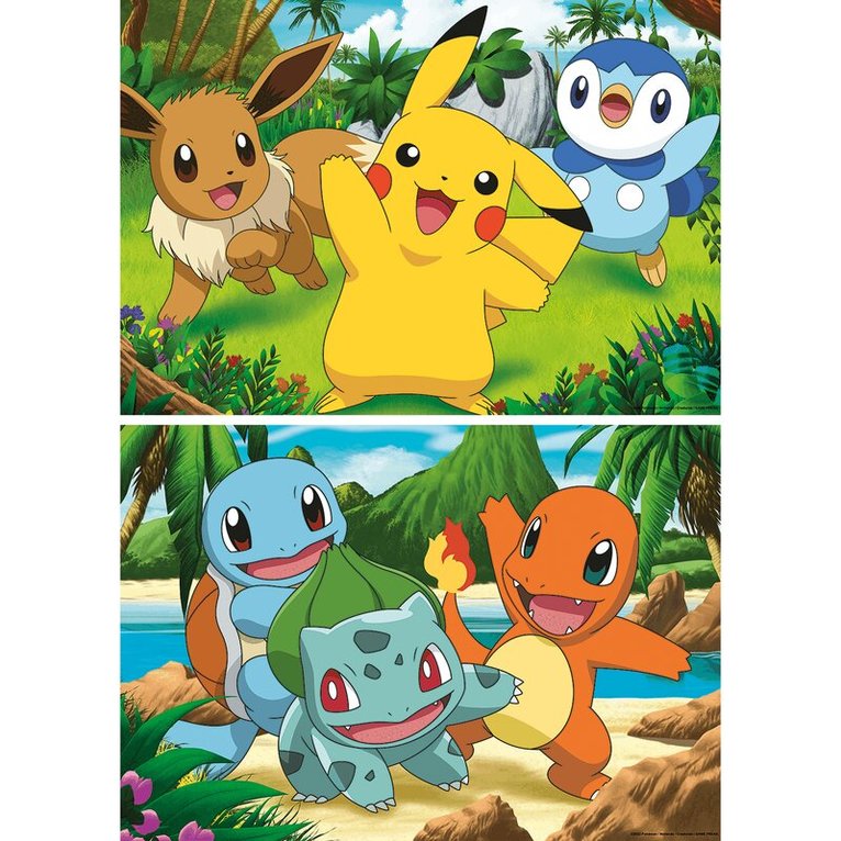 Pussel 2x24 bitar Pikachu and pals, Övrigt