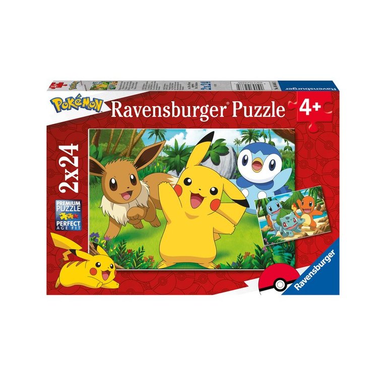 Pussel 2x24 bitar Pikachu and pals, Övrigt