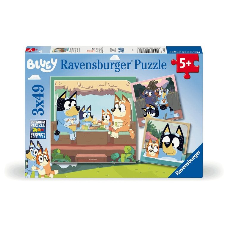 Pussel 3x49 bitar Bluey, Övrigt