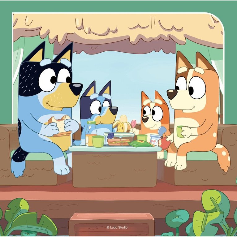 Pussel 3x49 bitar Bluey, Övrigt