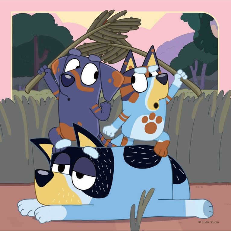 Pussel 3x49 bitar Bluey, Övrigt