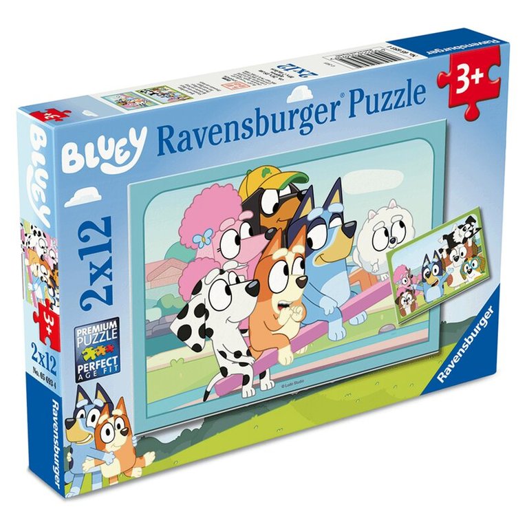 Pussel 2x12 bitar Fun with Bluey, Övrigt