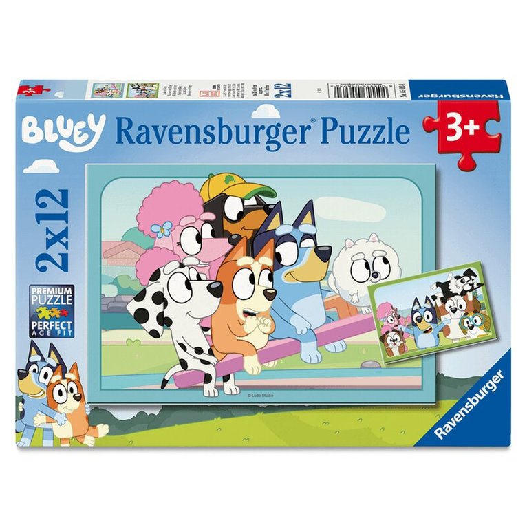 Pussel 2x12 bitar Fun with Bluey, Övrigt