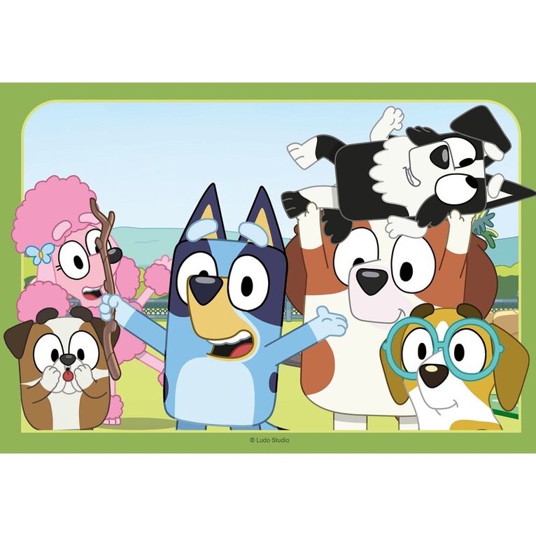 Pussel 2x12 bitar Fun with Bluey, Övrigt