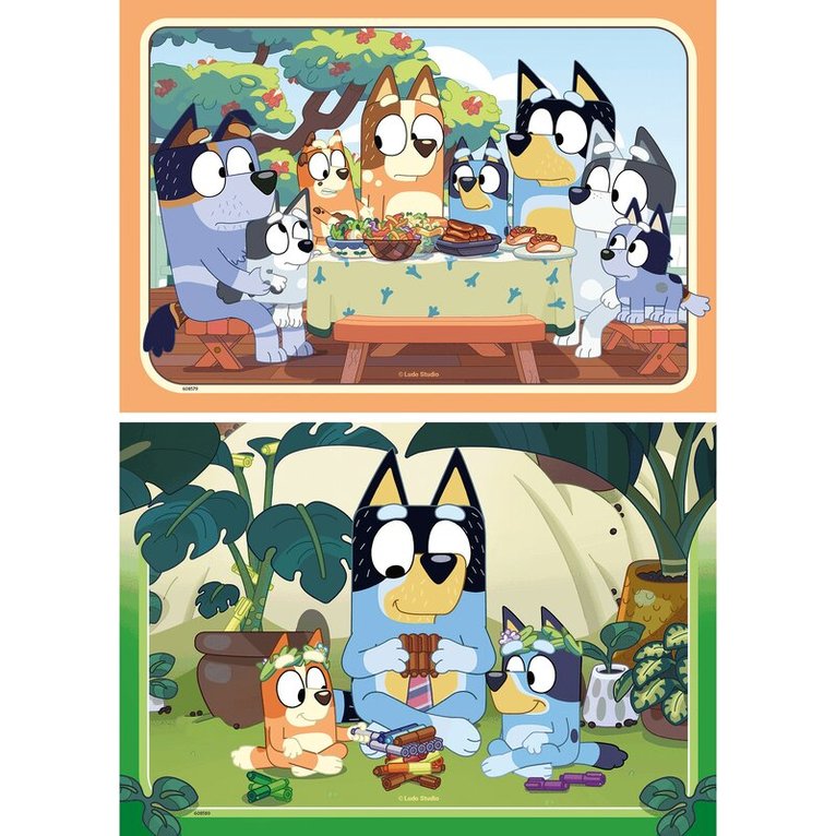 Pussel 2x24 bitar Bluey, Övrigt