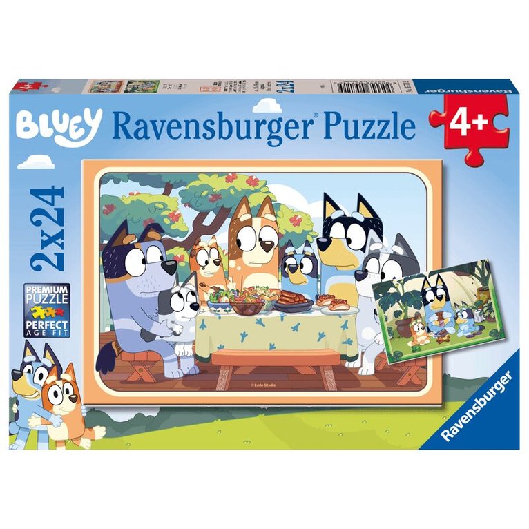 Pussel 2x24 bitar Bluey, Övrigt